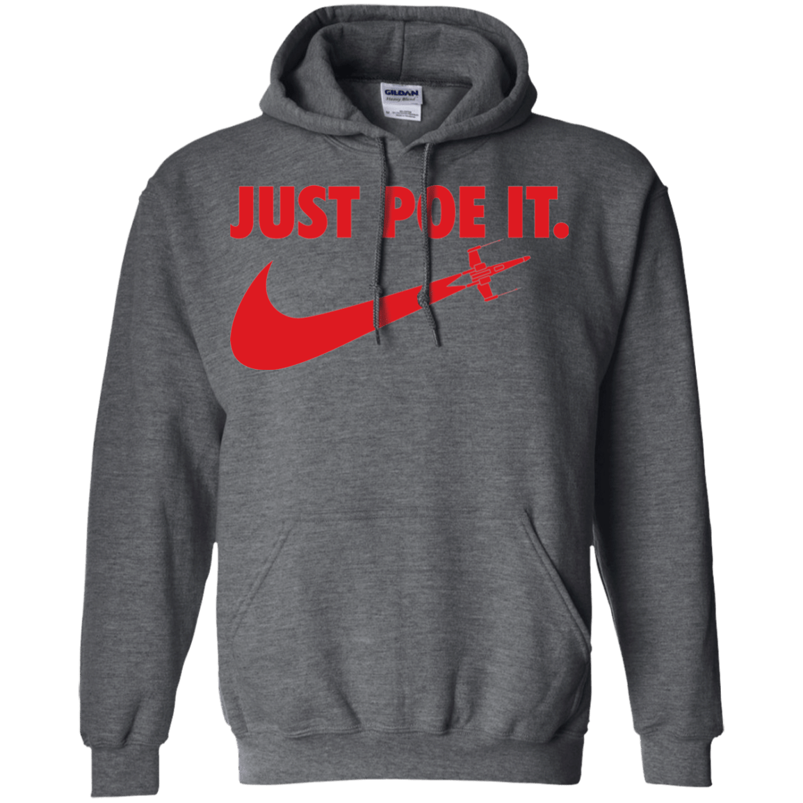 Sweatshirts Dark Heather / Small Just Poe It Pullover Hoodie