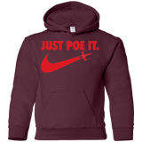 Sweatshirts Maroon / YS Just Poe It Youth Hoodie