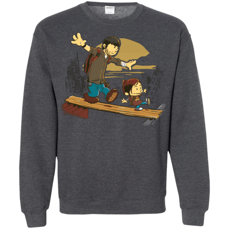 Sweatshirts Dark Heather / Small Just the 2 of Us Crewneck Sweatshirt