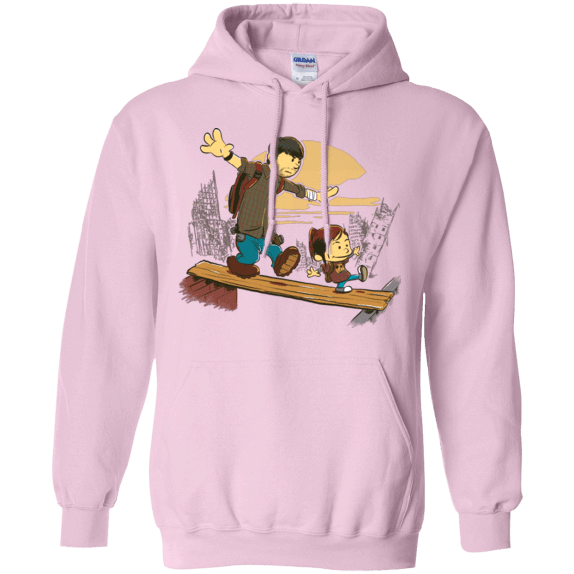 Sweatshirts Light Pink / Small Just the 2 of Us Pullover Hoodie