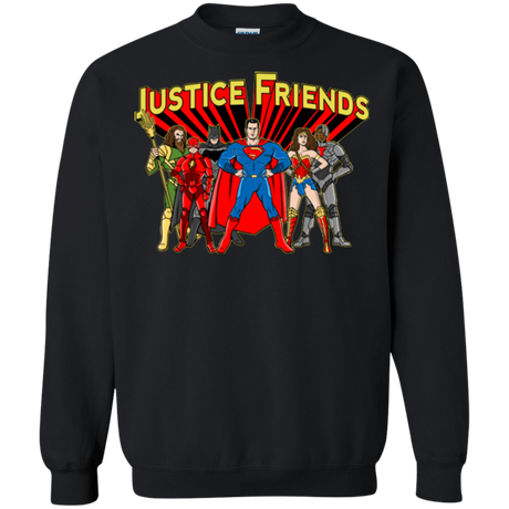 Sweatshirts Black / Small Justice Friends Crewneck Sweatshirt