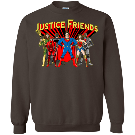Sweatshirts Dark Chocolate / Small Justice Friends Crewneck Sweatshirt