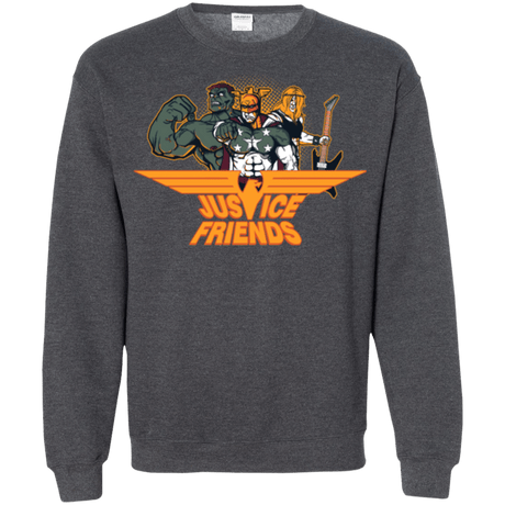 Sweatshirts Dark Heather / S Justice Friends Crewneck Sweatshirt