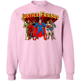 Sweatshirts Light Pink / Small Justice Friends Crewneck Sweatshirt