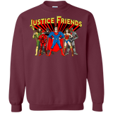 Sweatshirts Maroon / Small Justice Friends Crewneck Sweatshirt