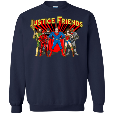 Sweatshirts Navy / Small Justice Friends Crewneck Sweatshirt