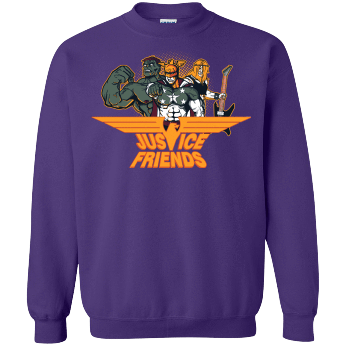 Sweatshirts Purple / S Justice Friends Crewneck Sweatshirt