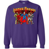 Sweatshirts Purple / Small Justice Friends Crewneck Sweatshirt
