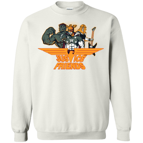 Sweatshirts White / S Justice Friends Crewneck Sweatshirt