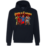 Sweatshirts Navy / Small Justice Friends Premium Fleece Hoodie