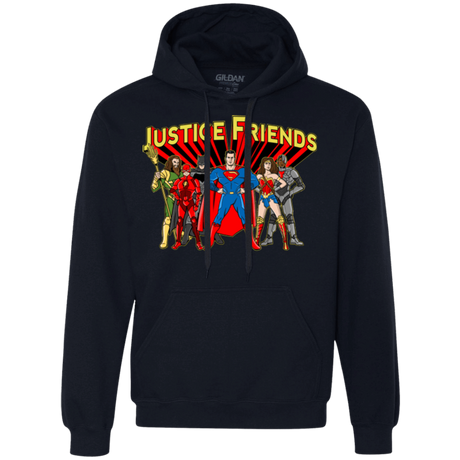 Sweatshirts Navy / Small Justice Friends Premium Fleece Hoodie