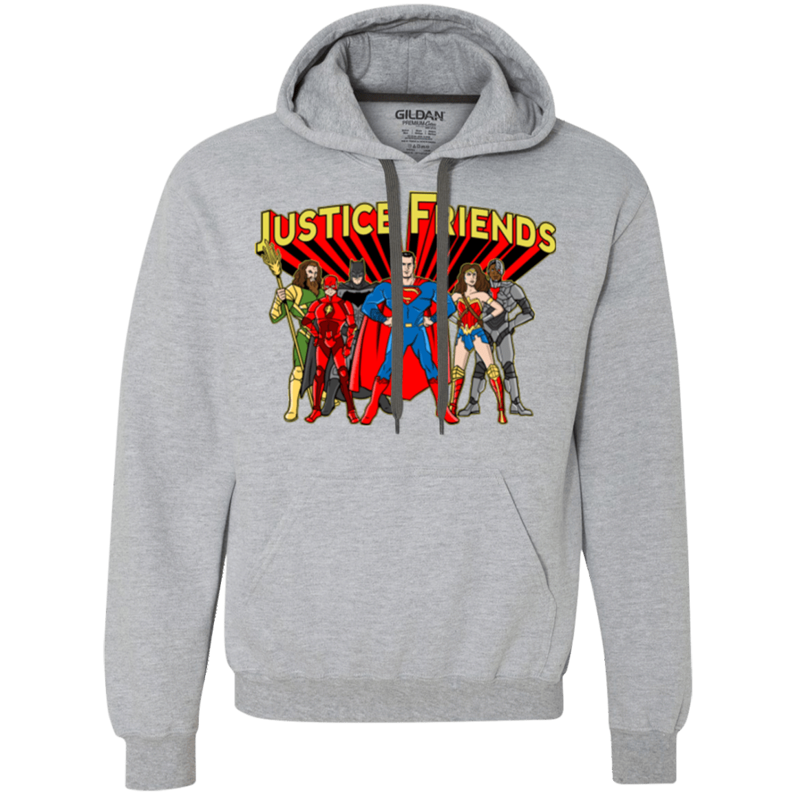 Sweatshirts Sport Grey / Small Justice Friends Premium Fleece Hoodie