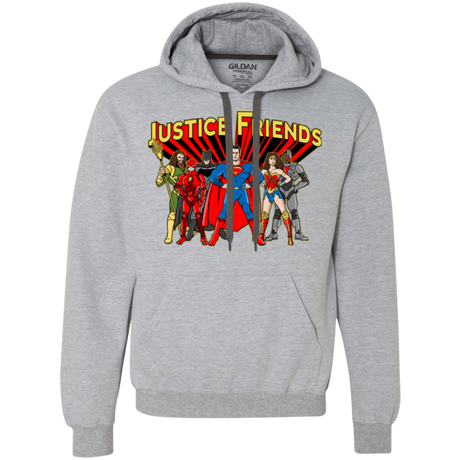 Sweatshirts Sport Grey / Small Justice Friends Premium Fleece Hoodie