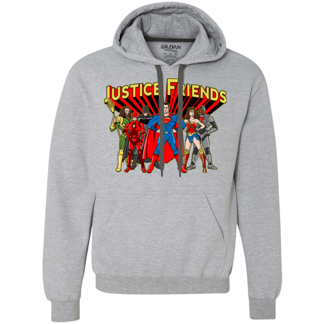 Sweatshirts Sport Grey / Small Justice Friends Premium Fleece Hoodie