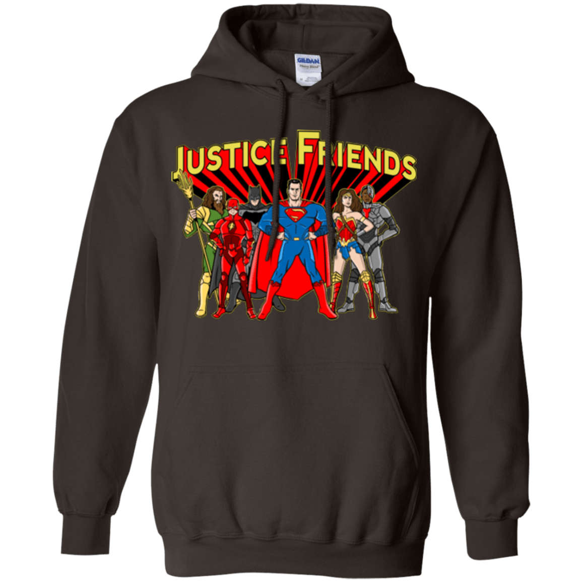 Sweatshirts Dark Chocolate / Small Justice Friends Pullover Hoodie