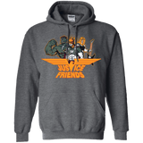 Sweatshirts Dark Heather / S Justice Friends Pullover Hoodie