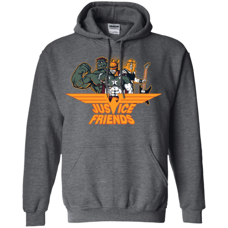 Sweatshirts Dark Heather / S Justice Friends Pullover Hoodie