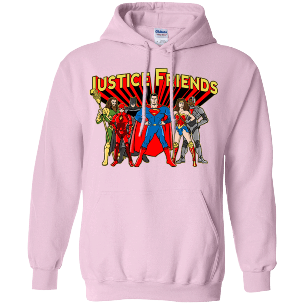 Sweatshirts Light Pink / Small Justice Friends Pullover Hoodie