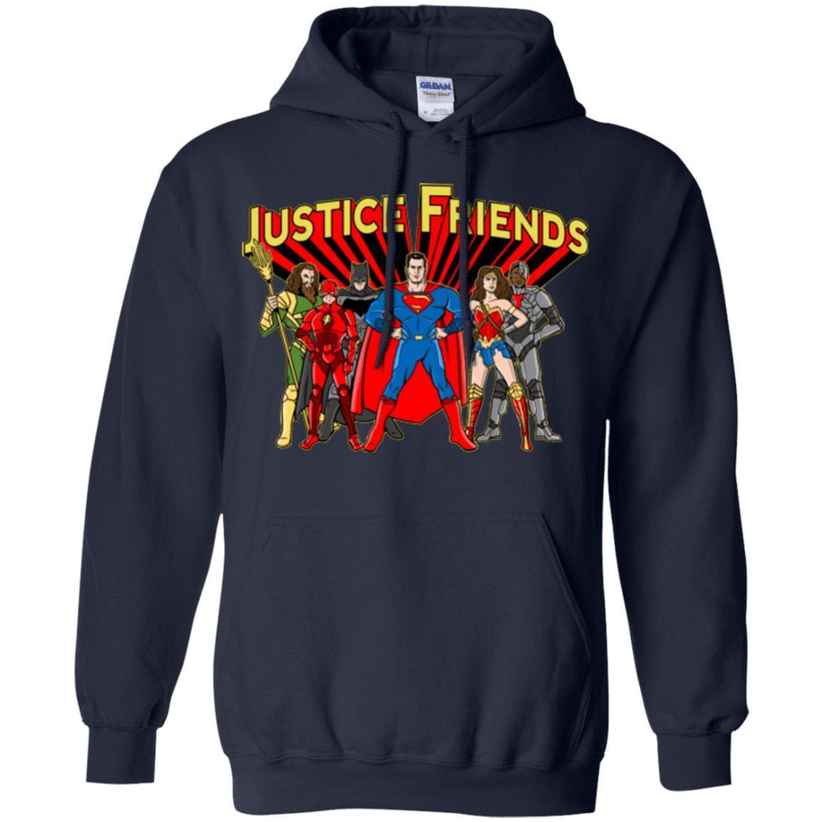 Sweatshirts Navy / Small Justice Friends Pullover Hoodie