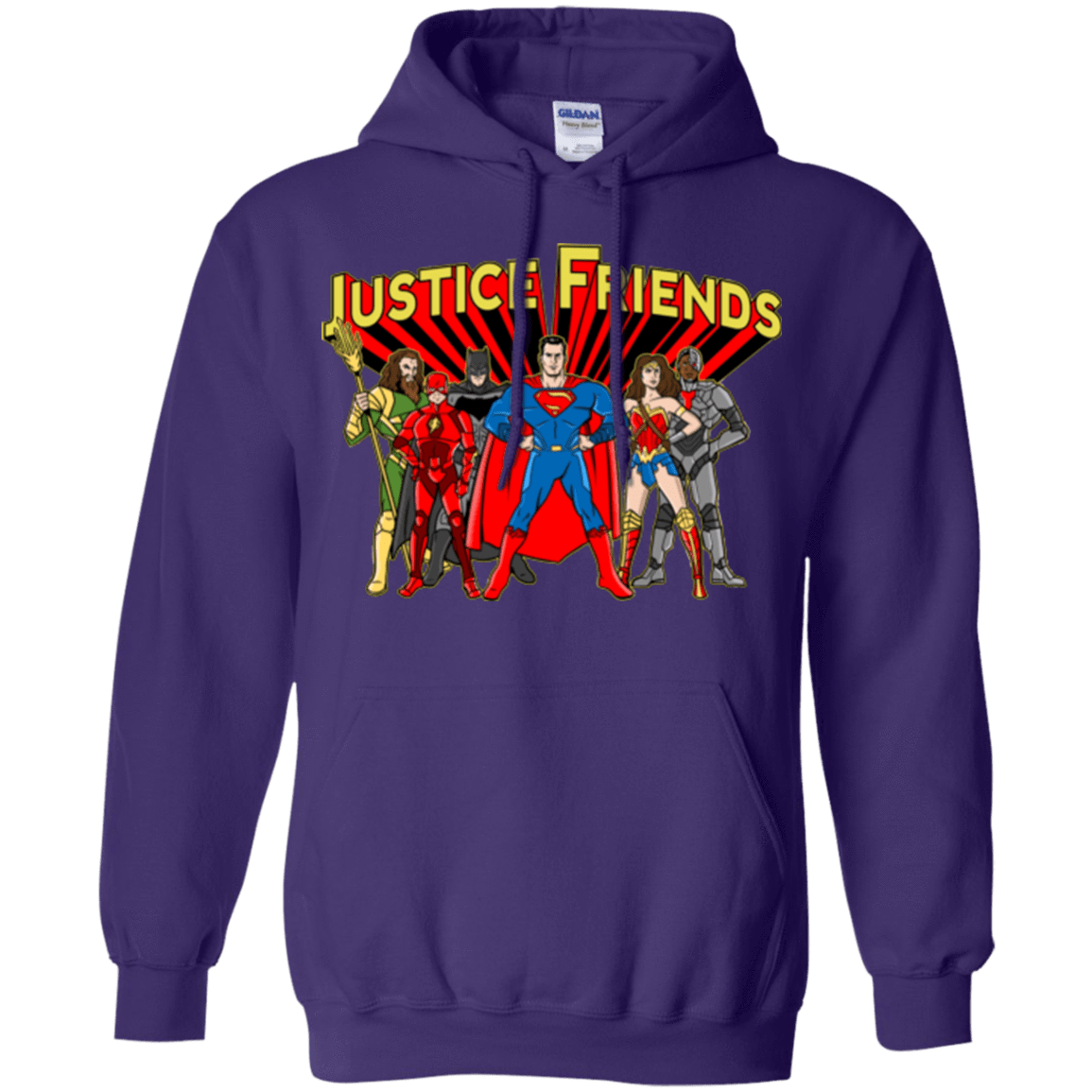 Sweatshirts Purple / Small Justice Friends Pullover Hoodie