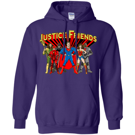 Sweatshirts Purple / Small Justice Friends Pullover Hoodie