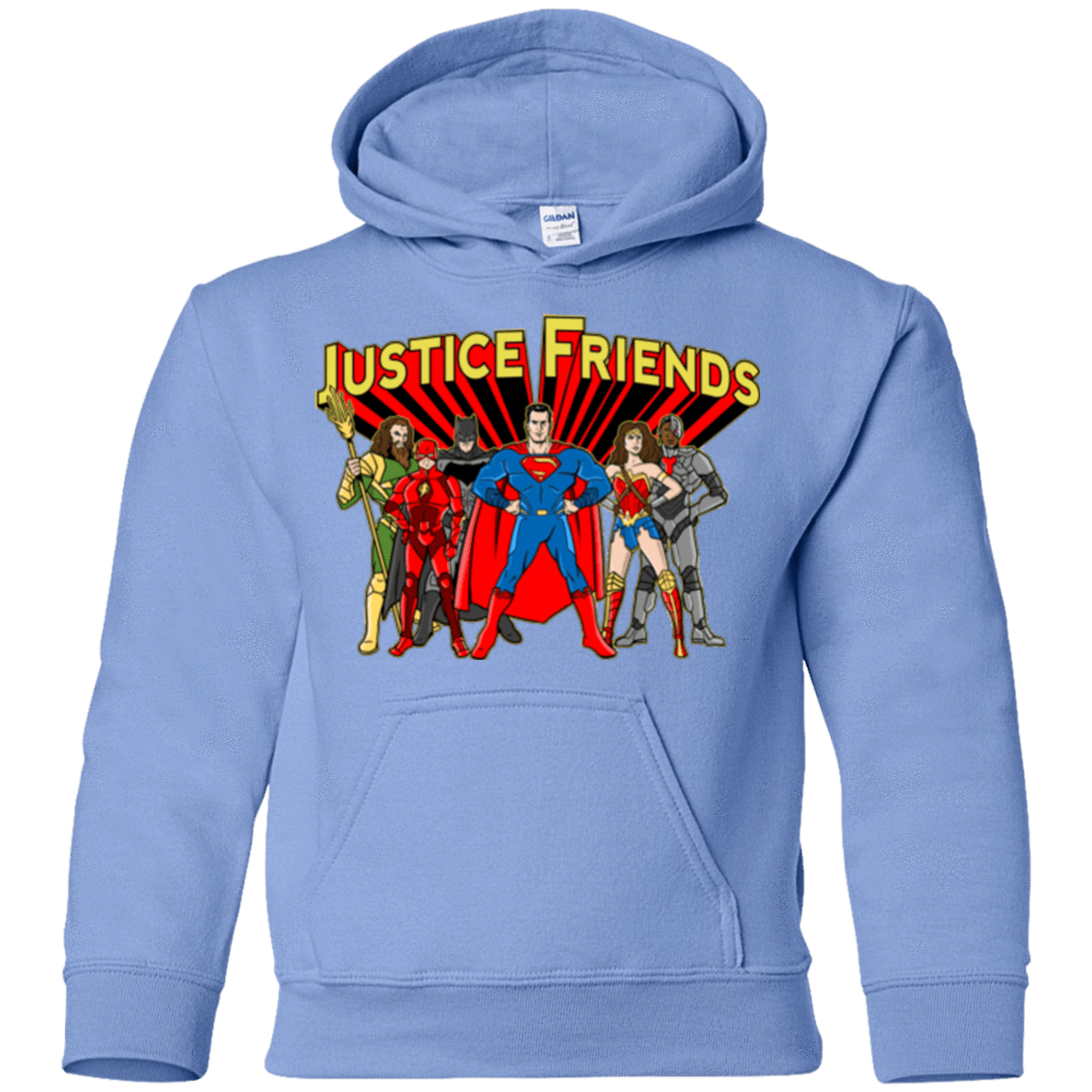 Sweatshirts Carolina Blue / YS Justice Friends Youth Hoodie