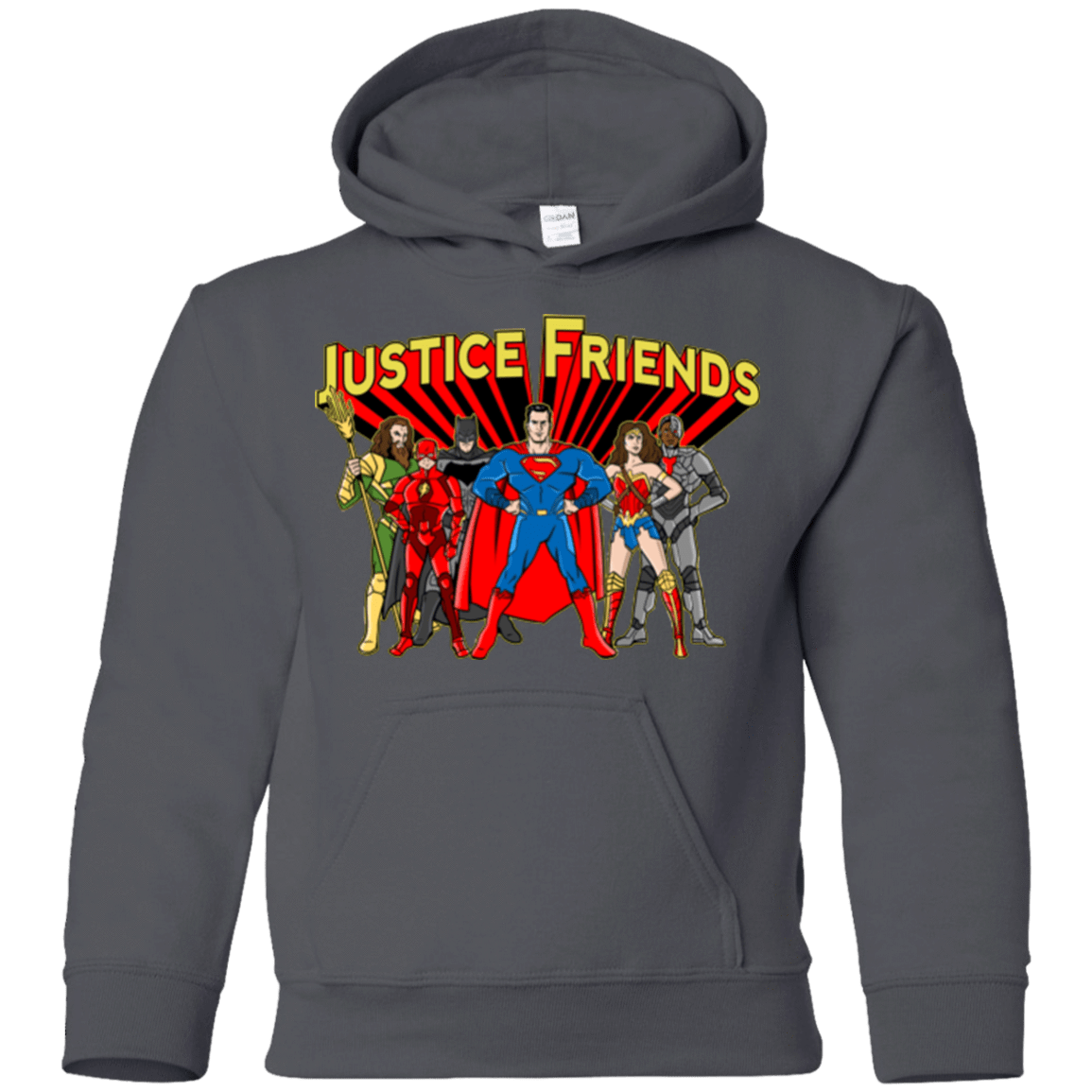 Sweatshirts Charcoal / YS Justice Friends Youth Hoodie