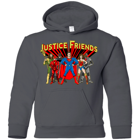 Sweatshirts Charcoal / YS Justice Friends Youth Hoodie