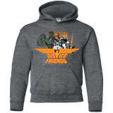 Sweatshirts Dark Heather / YS Justice Friends Youth Hoodie