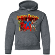 Sweatshirts Dark Heather / YS Justice Friends Youth Hoodie