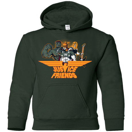 Sweatshirts Forest Green / YS Justice Friends Youth Hoodie