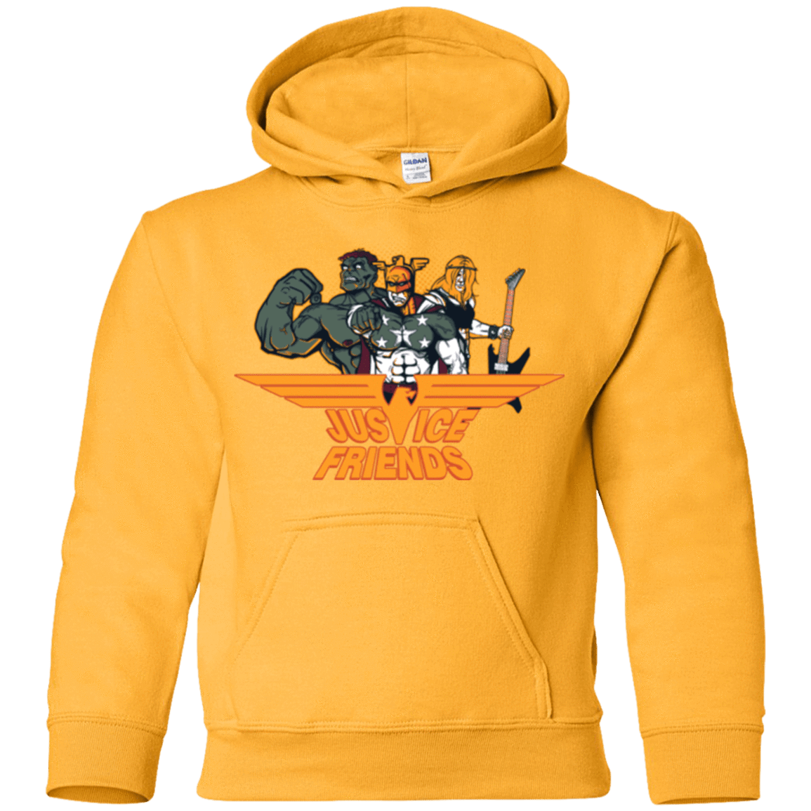 Sweatshirts Gold / YS Justice Friends Youth Hoodie