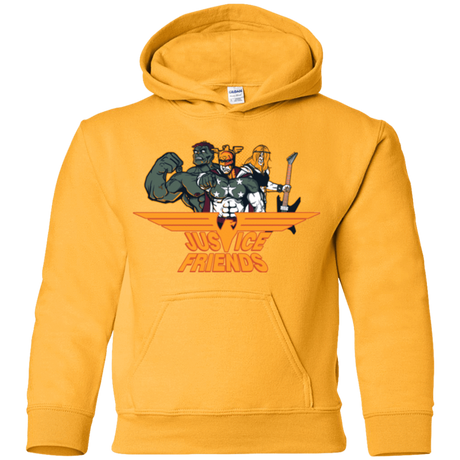 Sweatshirts Gold / YS Justice Friends Youth Hoodie