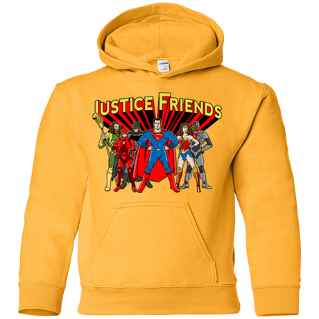 Sweatshirts Gold / YS Justice Friends Youth Hoodie