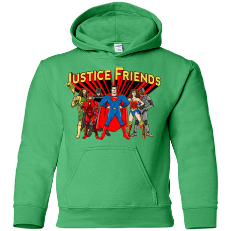 Sweatshirts Irish Green / YS Justice Friends Youth Hoodie
