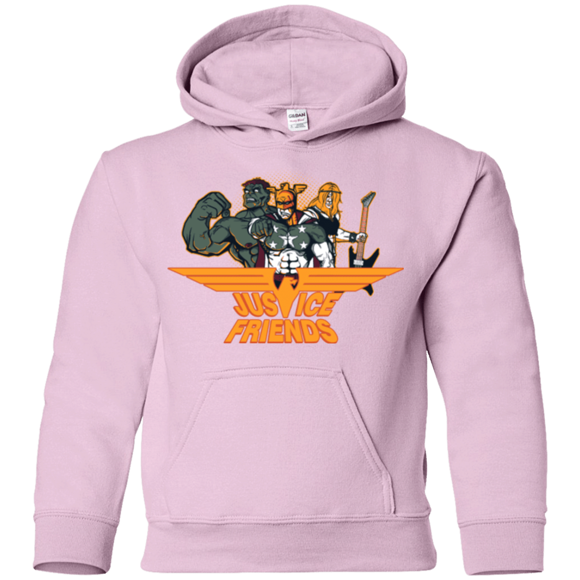 Sweatshirts Light Pink / YS Justice Friends Youth Hoodie