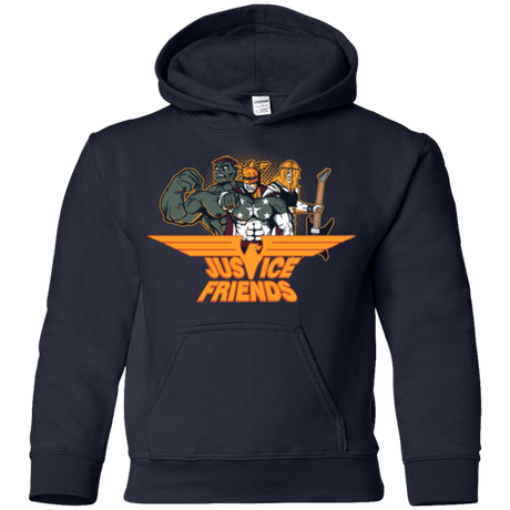 Sweatshirts Navy / YS Justice Friends Youth Hoodie