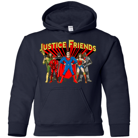 Sweatshirts Navy / YS Justice Friends Youth Hoodie