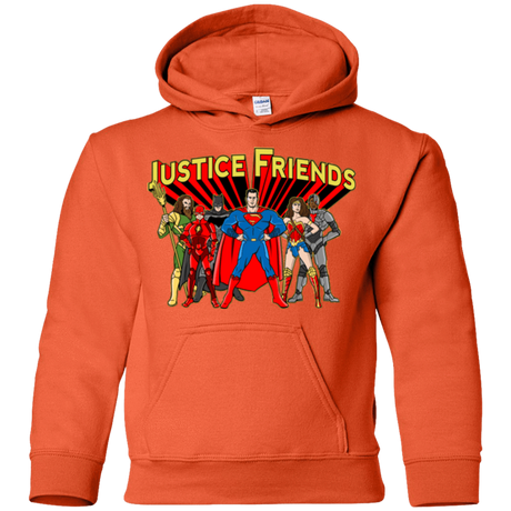Sweatshirts Orange / YS Justice Friends Youth Hoodie
