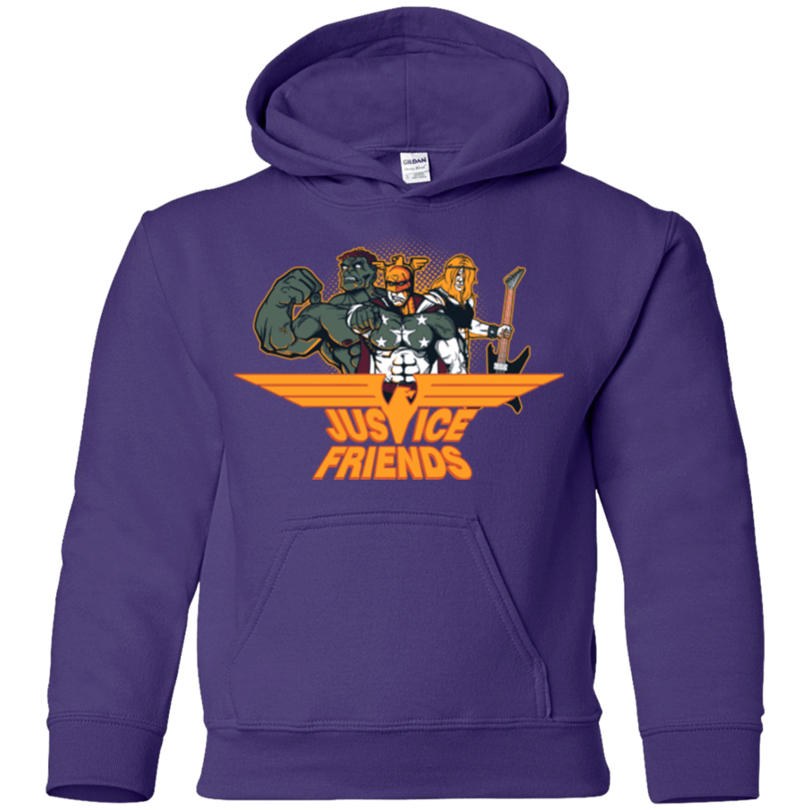 Sweatshirts Purple / YS Justice Friends Youth Hoodie