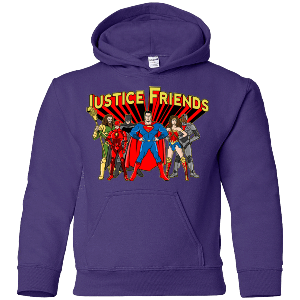 Sweatshirts Purple / YS Justice Friends Youth Hoodie
