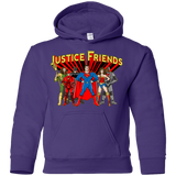 Sweatshirts Purple / YS Justice Friends Youth Hoodie
