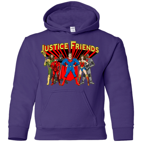 Sweatshirts Purple / YS Justice Friends Youth Hoodie