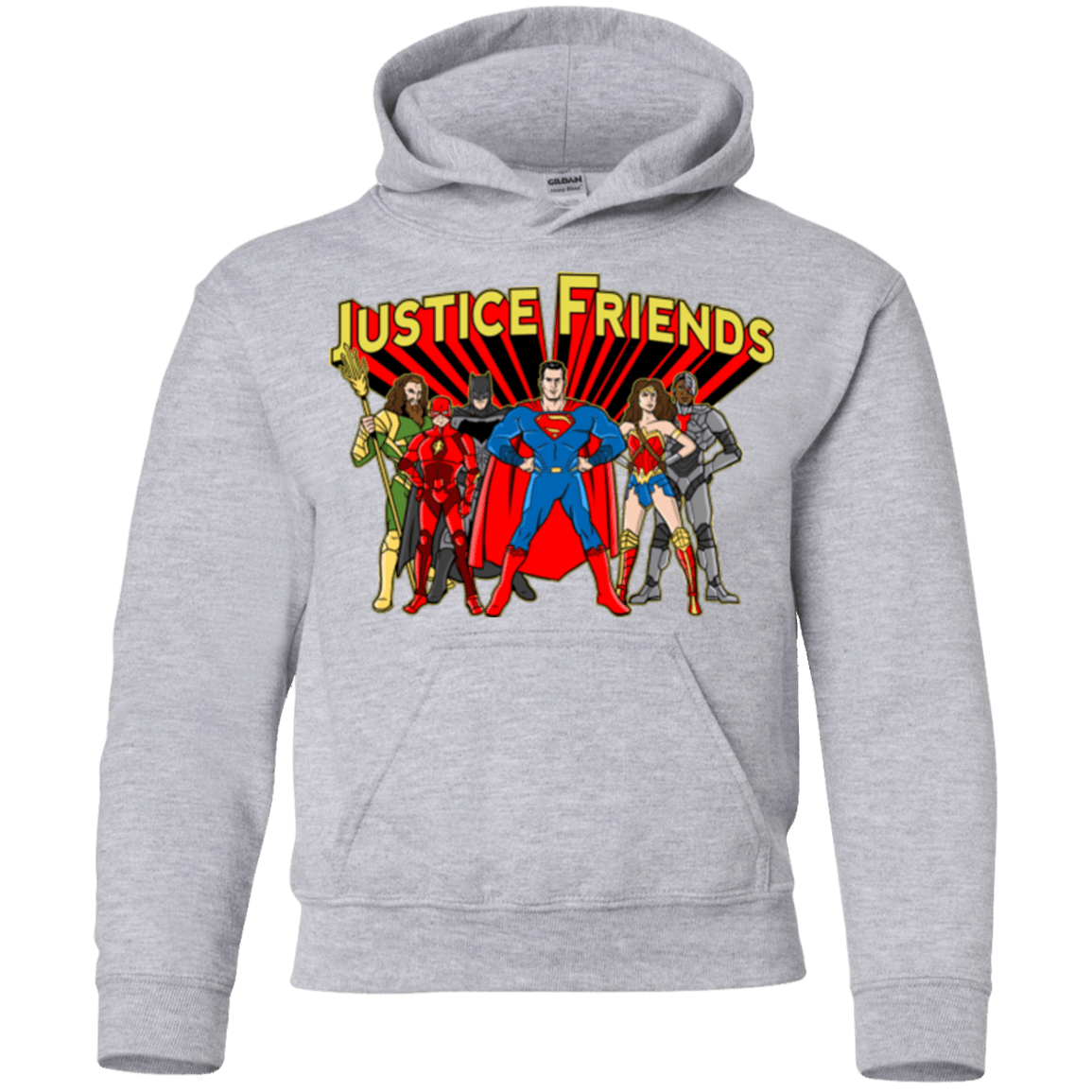 Sweatshirts Sport Grey / YS Justice Friends Youth Hoodie