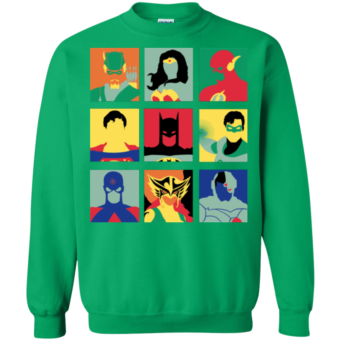 Sweatshirts Irish Green / Small Justice Pop Crewneck Sweatshirt