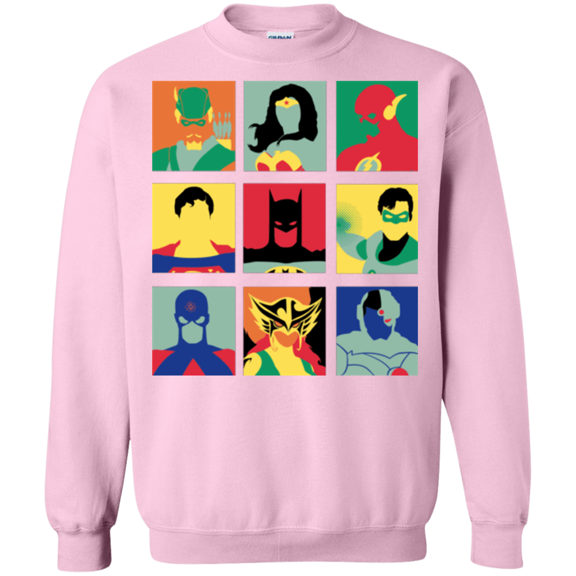 Sweatshirts Light Pink / Small Justice Pop Crewneck Sweatshirt