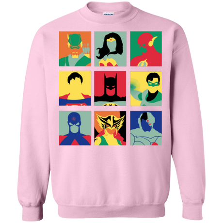 Sweatshirts Light Pink / Small Justice Pop Crewneck Sweatshirt