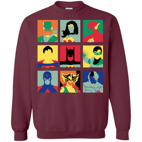 Sweatshirts Maroon / Small Justice Pop Crewneck Sweatshirt