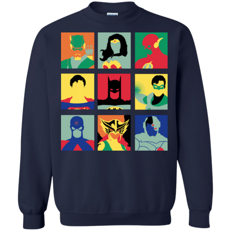 Sweatshirts Navy / Small Justice Pop Crewneck Sweatshirt