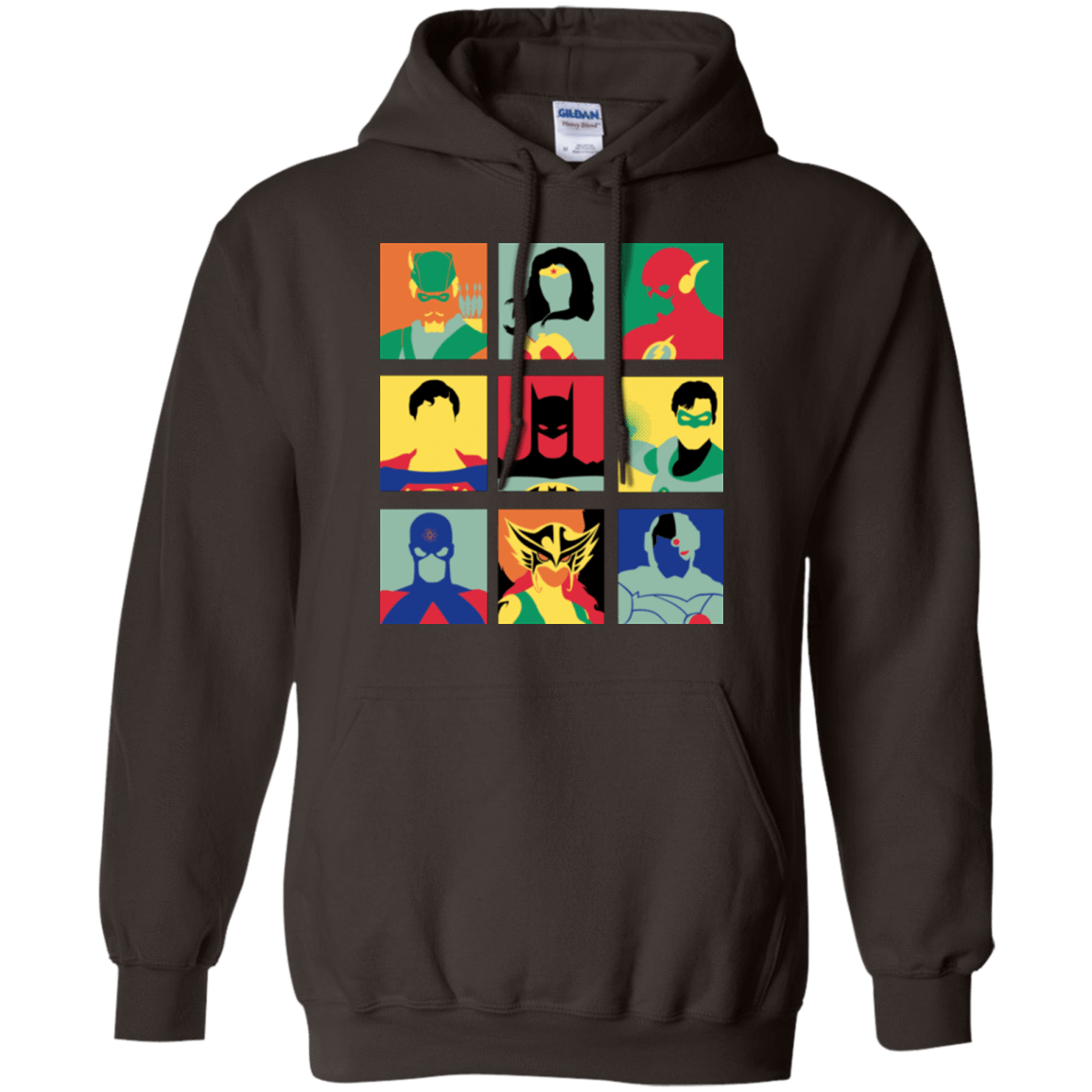 Sweatshirts Dark Chocolate / Small Justice Pop Pullover Hoodie